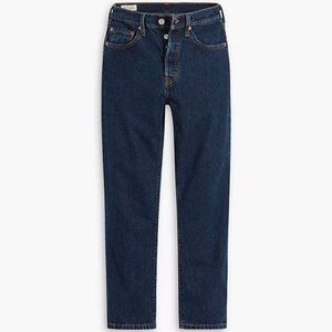 NWOT. LEVIS 501 ORIGINAL CROPPED WOMEN'S JEAN 32X28 SALSA DARK WASH